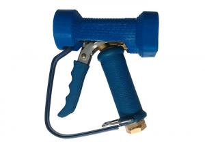 China Multifunctional Brass Blue Washing Gun , Brass Water Spray Gun Stainless Steel Trigger 1/2 IPS Female Thread on sale