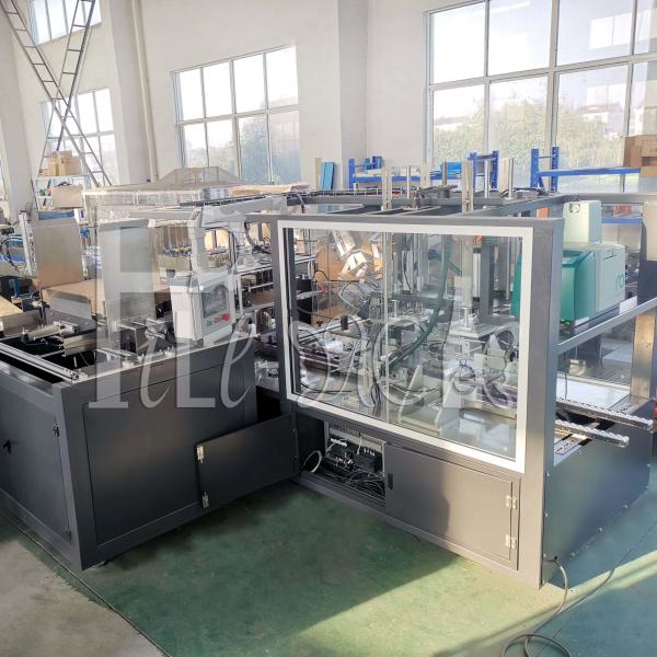 Hot Glue Bottle Case Packer Machine automatic continuous feeding