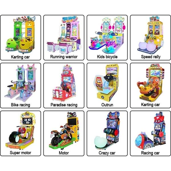 275 W Racing Arcade Machine , Amusement Coin Operated Crazy Car Driving Simulator