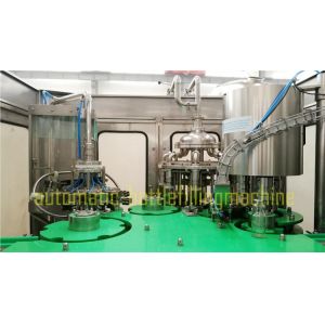 Automatic Bottle Filling And Capping Machine , Glass Bottle Washing Machine
