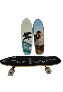 China Maple Mixed Fiberglass Surf Skateboard Deck Customizable 780*245MM on sale