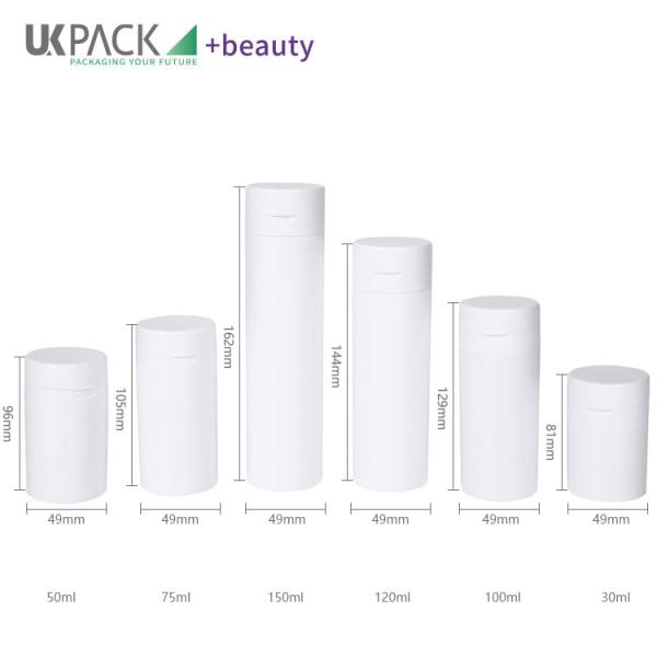 Flip Top Cosmetic Airless Pump Bottles 150ml Personal Care Packaging