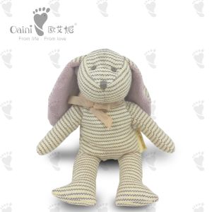 Buy cheap Striped Rabbit Doll Plush Toy Presents Brown Bunny Stuffed Animal 21 X 15cm from wholesalers