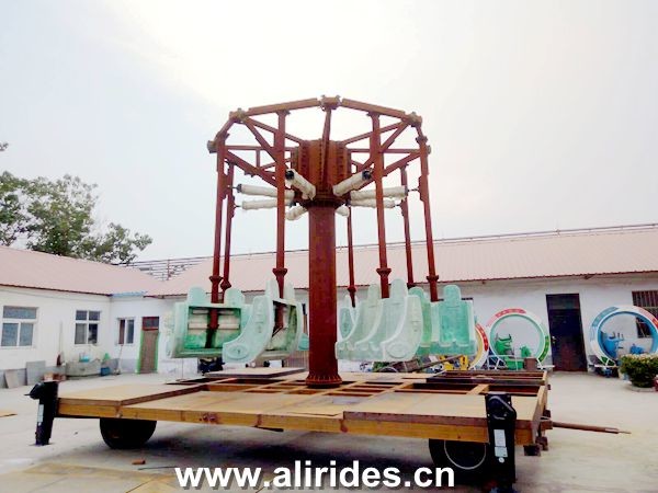 trailer mounted airborne shot Portable Rides Mobile Rides Amusement Rides on Trailer