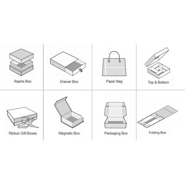 Textured Paper Custom Clothing Boxes Drawer With Ribbon Rope