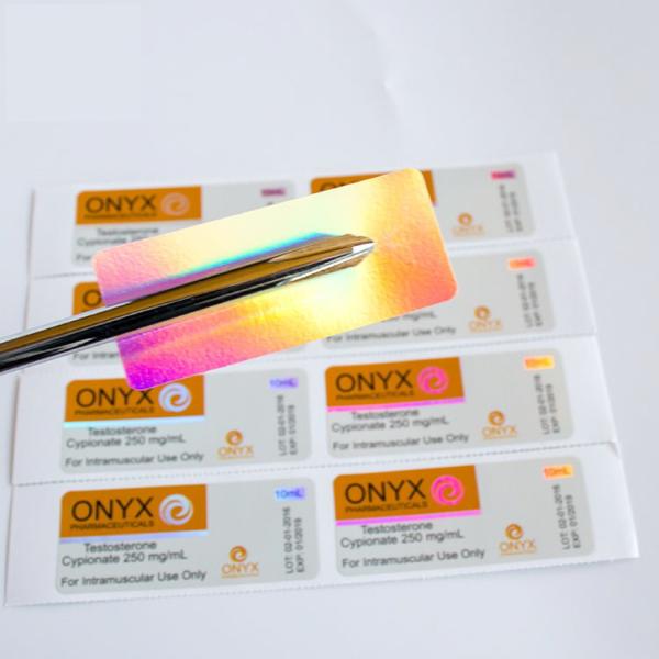Digital Printing Technology 10ml Vial Labels Single Side Hologram