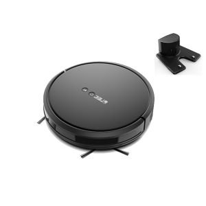 Black Robotic Vacuum Cleaner With Map Navigation Function , Smart Navigation