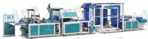 China Three Side Seal Non Woven Fabric Bag Making Machine For Handle Bag on sale