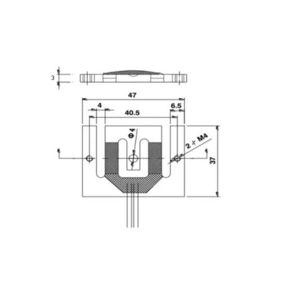 Full Bridge Micro 75kg Load Cell RJ135B For High Precision Weighing In Thin Low Profile Baby Scale