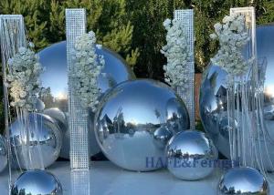 Quality Big Shinny PVC Inflatable Reflective Ball /Inflatable Christmas Mirror Sphere for sale