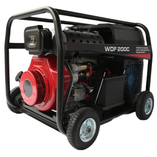 Portable 200A Diesel Engine Driven Welder (MMA, TIG, Cellulose down welding )
