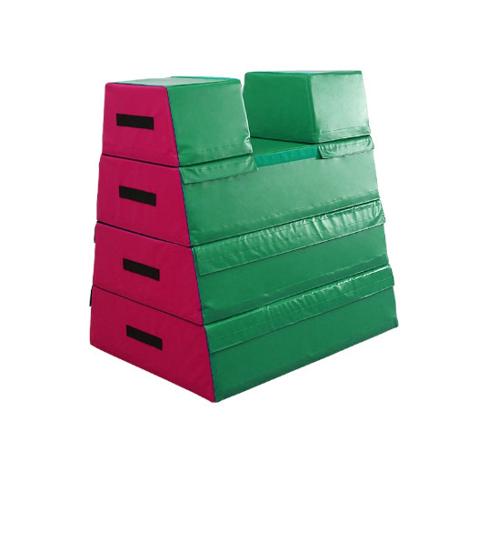Gymnastics Shape Mat Soft Children Height Adjustment Stackable Jumping Plyo Box