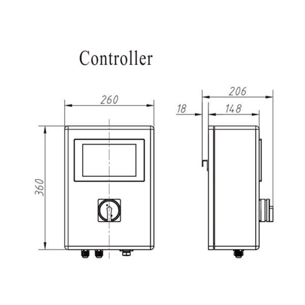 IP65 Throat Metal Detector For Checking Powder