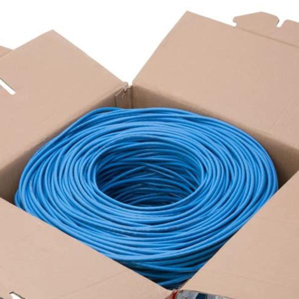 Blue 0.57mm CAT6 FTP Cable , Practical Pure Copper Cat6 Cable