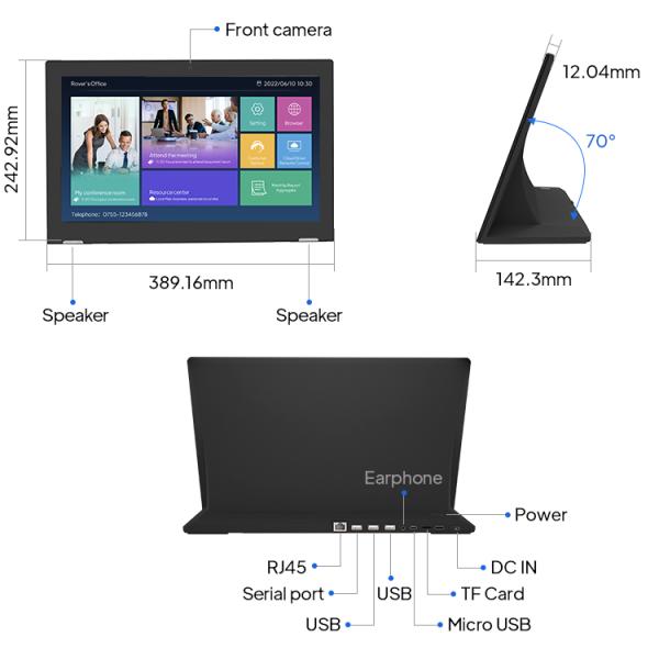 15.6-Inch SEO NFC Retail Tablet Rockchip L-Shaped Android 11 Restaurant Menu Tablet