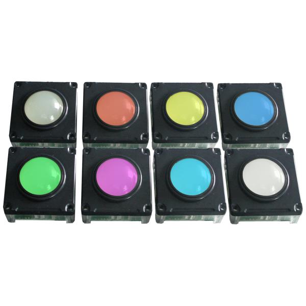 IP65 static 38mm Mechanical Trackball Module with touch changeable chameleon backlight