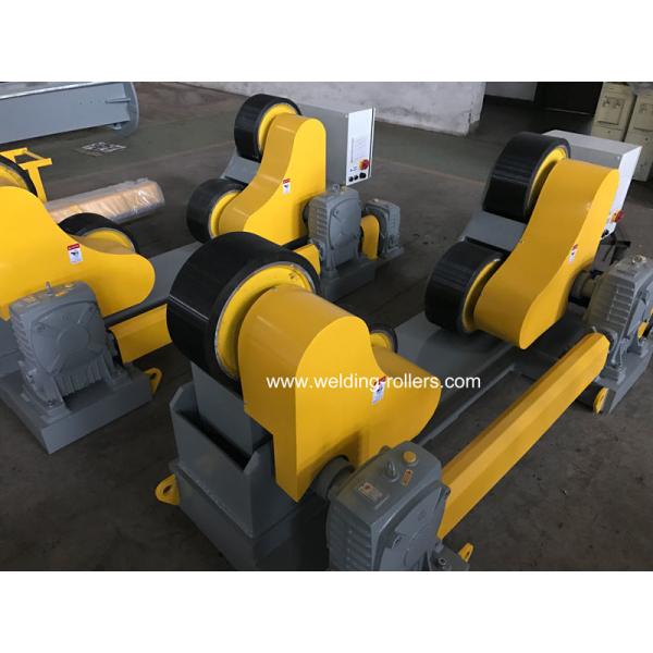 60 Ton Self Aligning Tank Turning Rollers For Wind Tower With PU Wheels