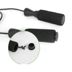 Black Adjustable Jump Rope / Aerobic Exercise Skipping Jump Rope Exercise