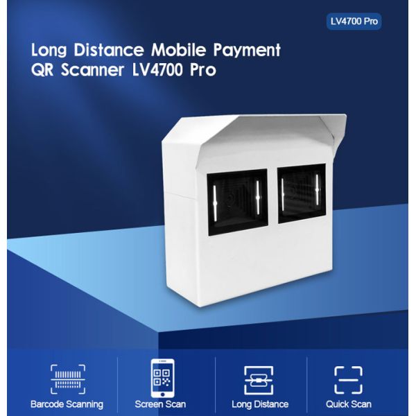 RS232 150cm Industrial Fixed Barcode Scanner QR Code Scanner LV4700pro