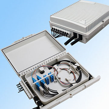 2 Input Cable Port Fiber Optic Wall Mount Termination Box FTTH Drop Cable With SC Fast Connector