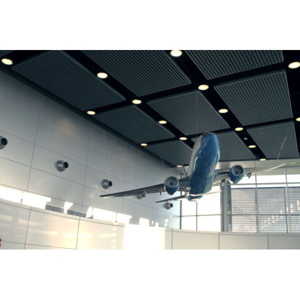 Suspended Grid Ceiling System Exhibition Hall Open Cell Ceiling System