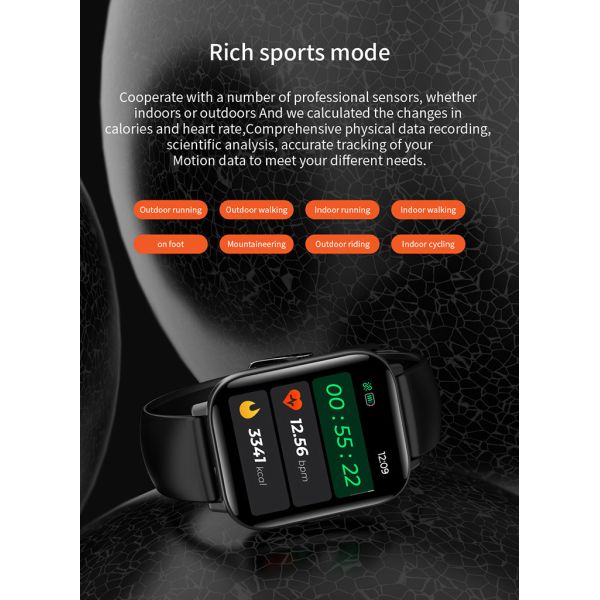 1.7'' 240x280 Pixel Bluetooth Calling Waterproof Smart Watch 180mAh