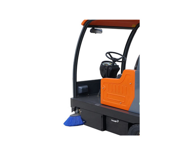 Auto Rotary Double Brushes Ride On Floor Sweeper For Industrial Workshop