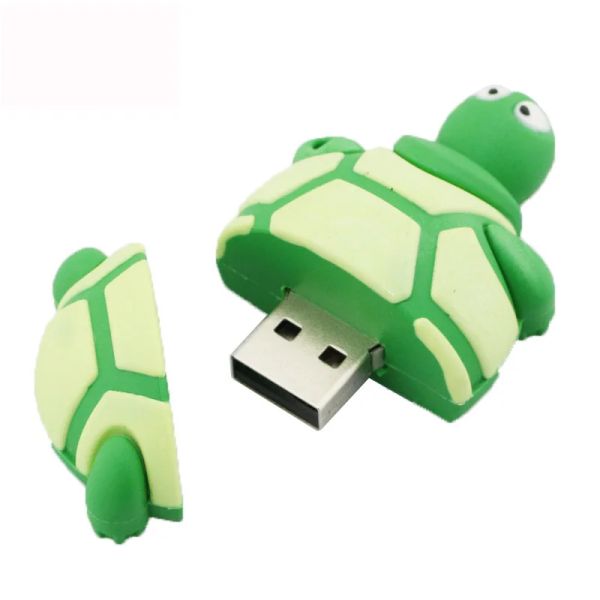 Tortoise Shape Customized USB Flash Disk Rubber Cartoon Pendrive Cute USB Flash Drive