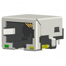 Quality RJ45 Modular Jack,Shielded, THT,Reflow Soldering, LED for sale
