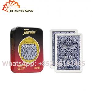 China Cheating Fournier Plastic Invisible Playing Cards Barcode Poker Cheating Tools on sale