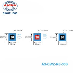 Adhesive Sticker Colour Changing Temperature Indicator Stickers 45℃ 113℉