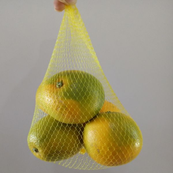 LDPE Yellow Woven Plastic Mesh Sleeving Bags Packaging