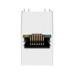 JD3-0002NL Top Entry 1000Base-T Rj45 Connector Shield With LED