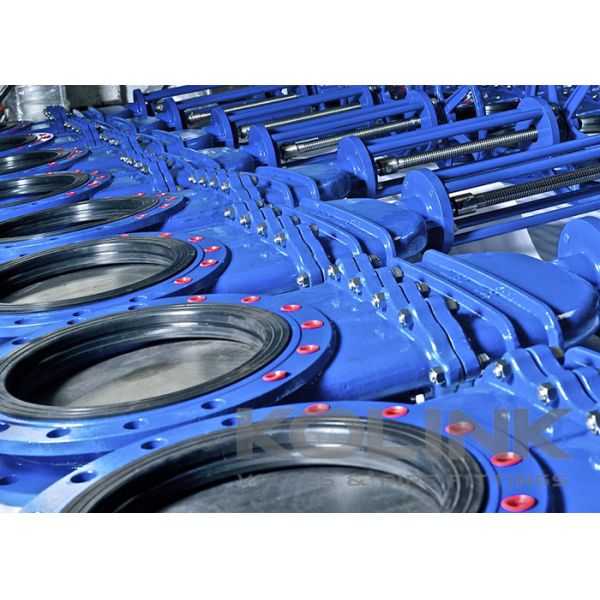 Bonneted Knife Gate Valve Flanged DN50-DN1200 Class150 Manual or Pneumatic