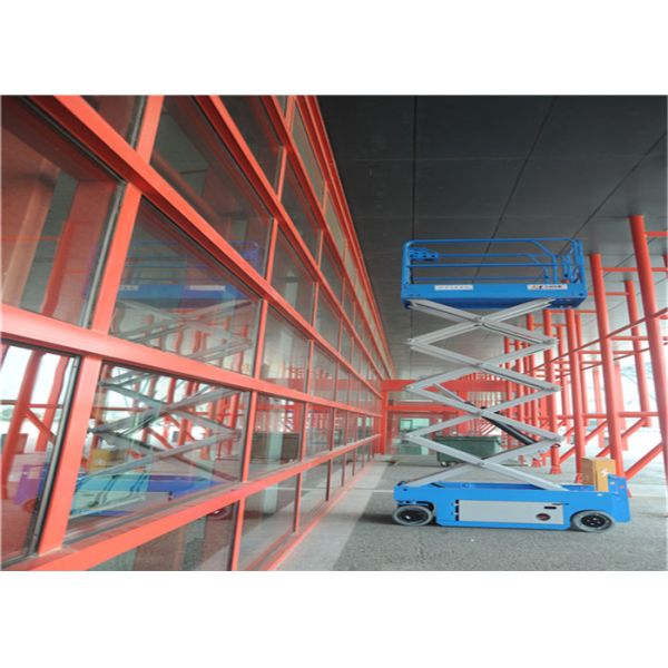 Ladder Scaffolding Scissor Lift Table , Elevated Work Platform Table Easy Maintenance