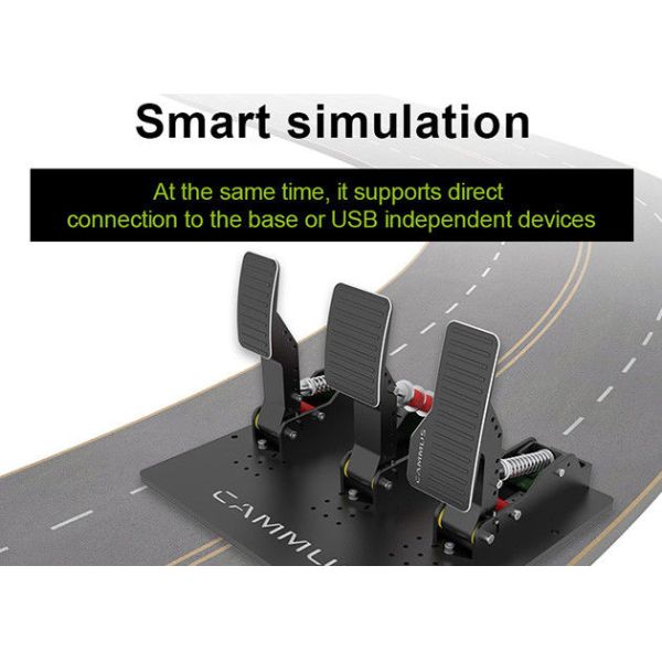 Servo Motor DC Simracing Pedals 180 Turning Angles Adjustable Damping