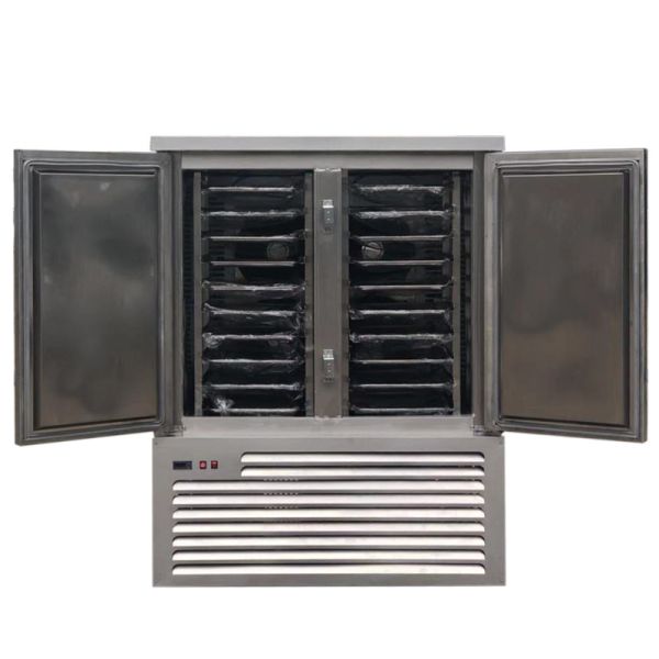 Automatic Commercial 500L Vertical Super Deep Freezer Blast Freezer Machine with 15 Trays