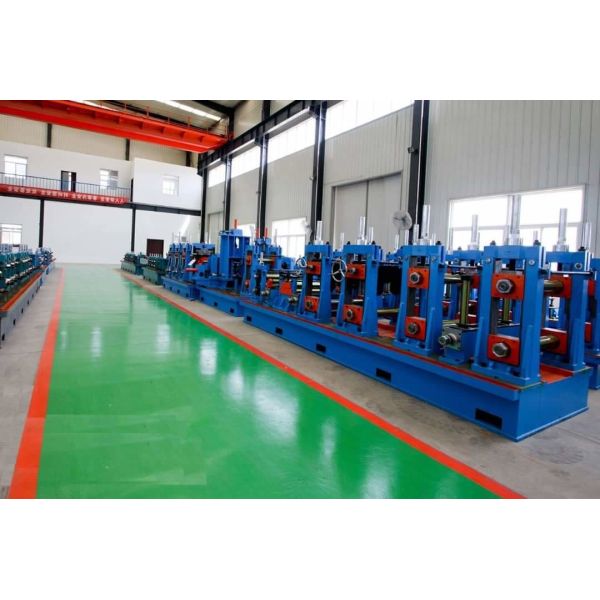 Rectangle Ss Steel Pipe Manufacturing Machine / MS Tube Mill Machine Line