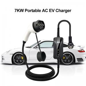 Quality 8A 7KW Portable EV Car Charger CE Mobile Electric Vehicle Charger for sale