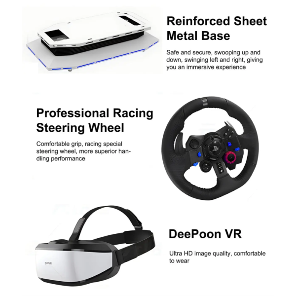 1 Seat VR Car Racing Simulator 9D 220V Immersive With 42 Inch Screen