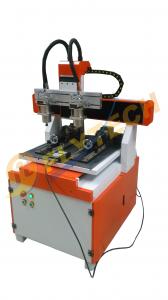 China New arrival small 4 axis CNC Router machine with double head double rotary axis on sale