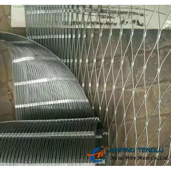 Stainless Steel X-Type Ferruled Mesh With SS316 for Architectural or Fencing