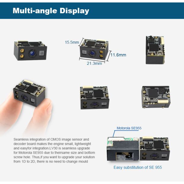 LV30 752*480 CMOS Mini TTL232 Interface Used for Handheld Device Portable Scanner Line Scanner Module