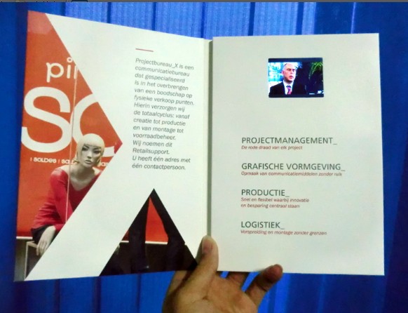 4G CMYK Printing LCD Invitation Card For Promotional Activities / Ceremony