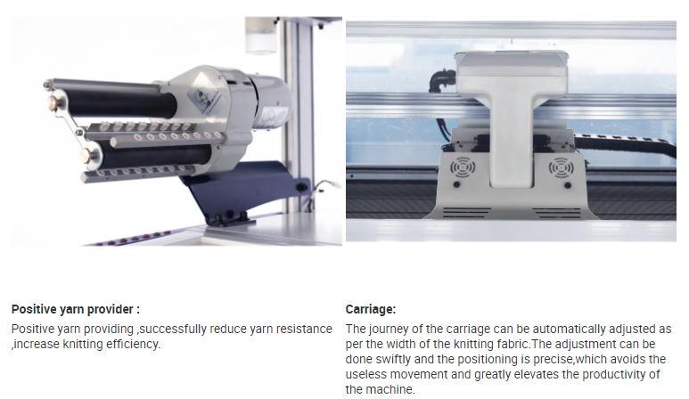 Three System Knitting Machine For Shoe Upper 14G Raynen 1.3KW