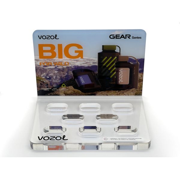 Custom Assembled Plexiglas Counter-top Display Acrylic Display Stands for Skincare and Makeup Products