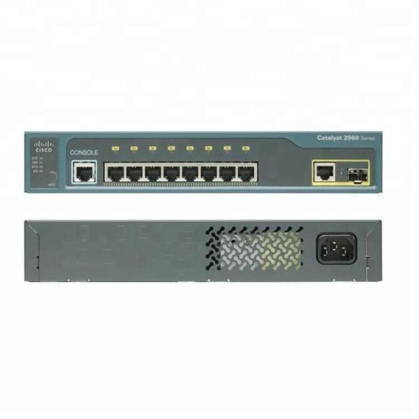 WS-C2960G-8TC-L 8 Port Gigabit Network Switch with 10/100/1000Mbps Transmission Rate and Powerful Switch Capacity