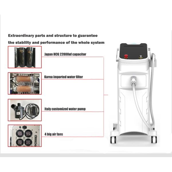Vertical Shr Ipl E Light Ipl Machine Acne Treatment Beauty Machine 68*55*119cm