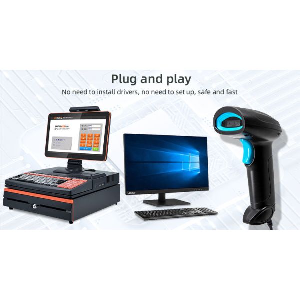 U11-C USB Interface Barcode Reader Scanner Gun for Laser Barcode Scanning Machine