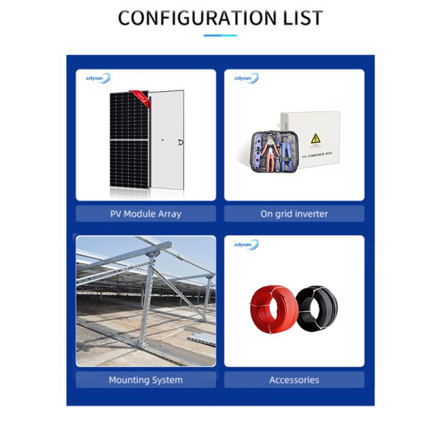 High Efficiency On Grid Solar Energy System PV Power 20KW 25KW